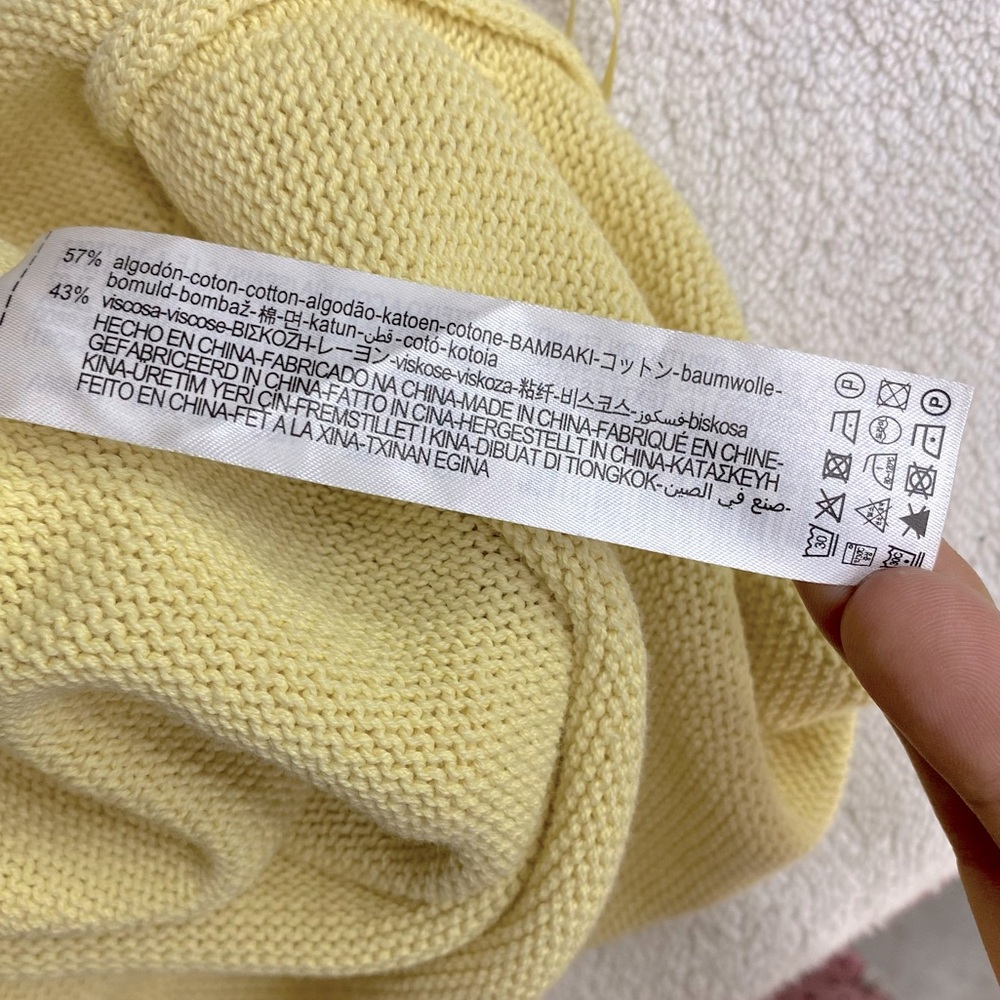 Zara Yellow Knit Low Back Bodysuit L NWT Balletcore Butter Yellow Boho Retro - Picture 4 of 11